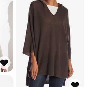 Halogen Cashmere Hooded Poncho